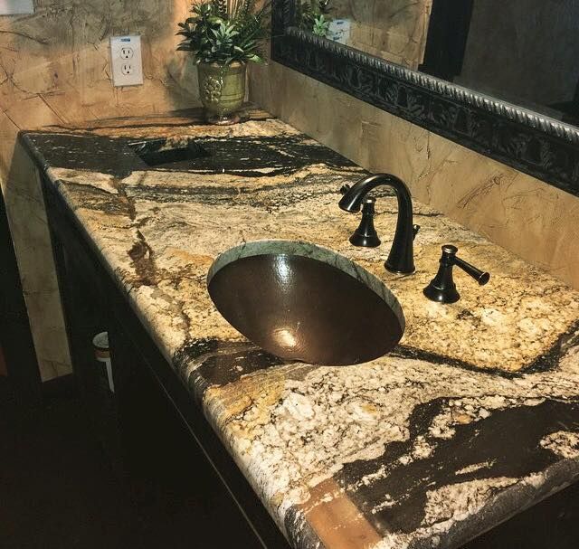 Magma Gold Prime Granite Bathroom
