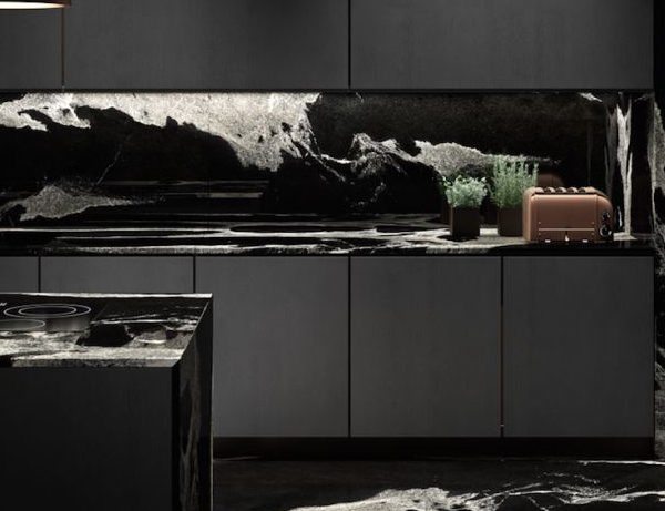 Python Black Granite Kitchen