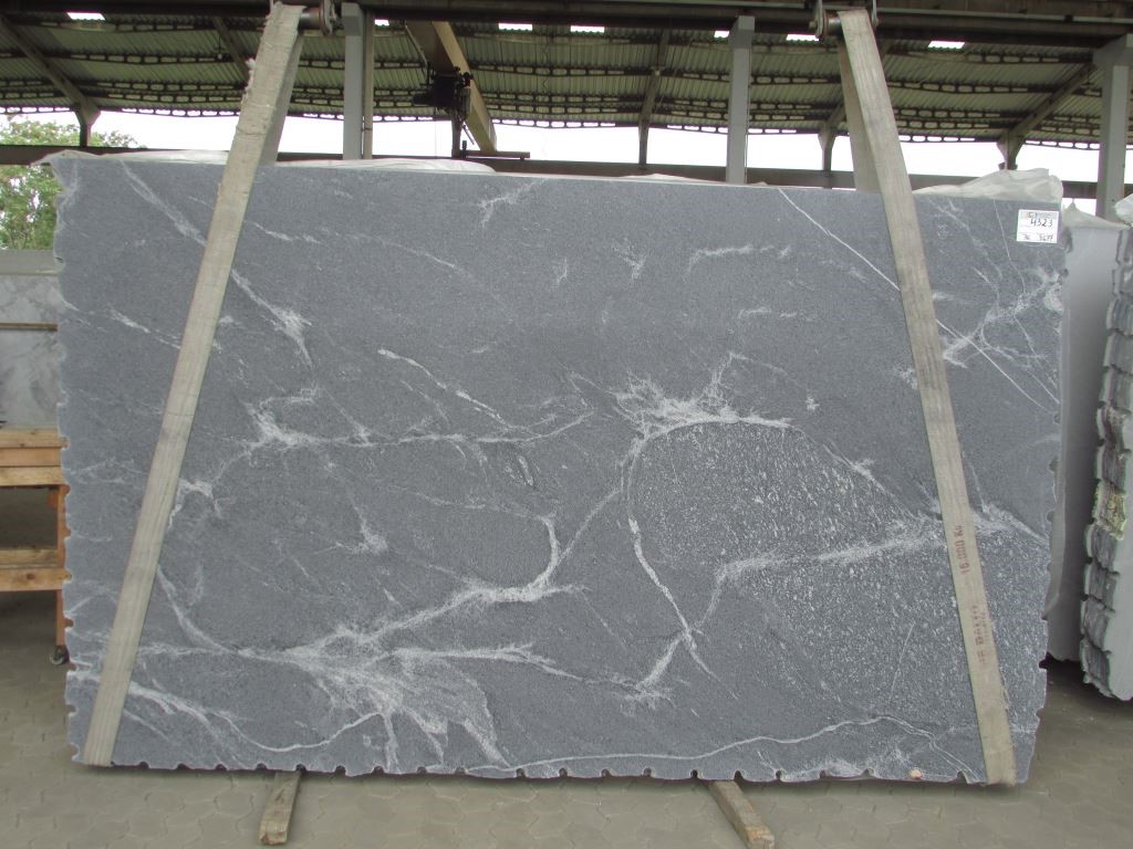 Silver Grey Honed Granite Slab1