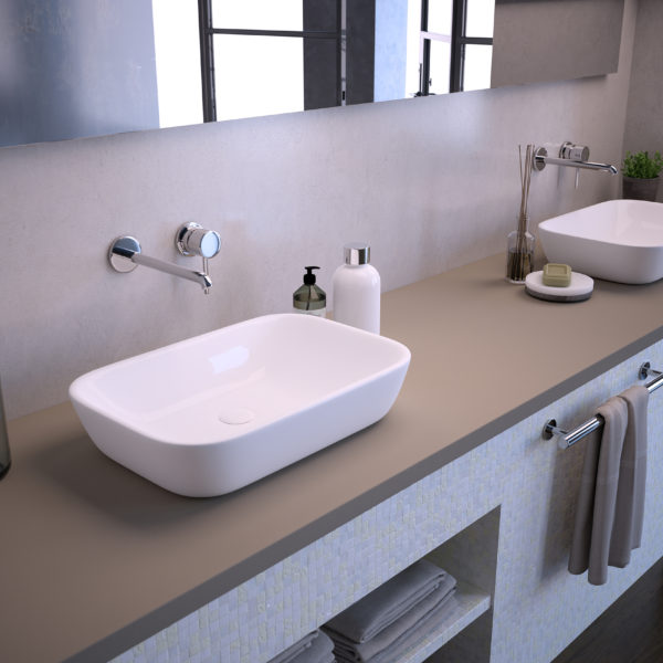 Soho Gray LG Viatera Quartz Bathroom Countertops
