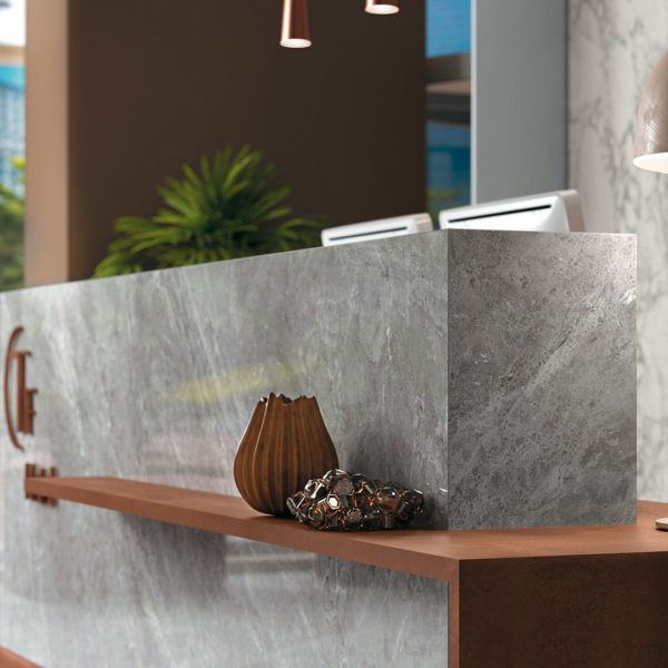 Tundra Select Infinity Porcelain Countertops Front Desk