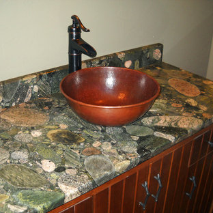 Verde Marinace Granite Bathroom