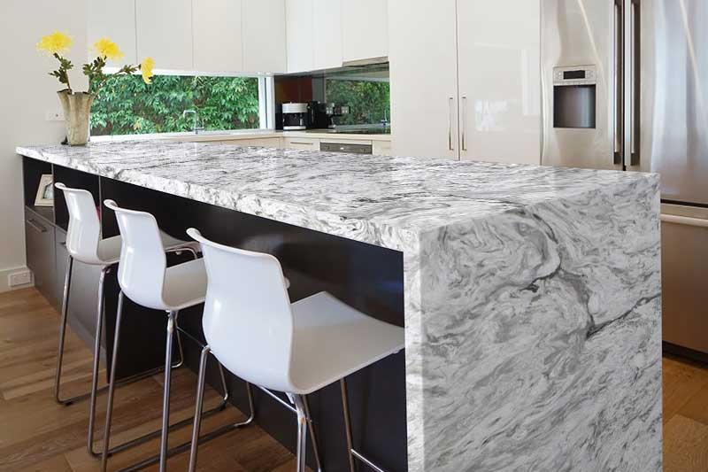 White Fusion Granite Kitchen1