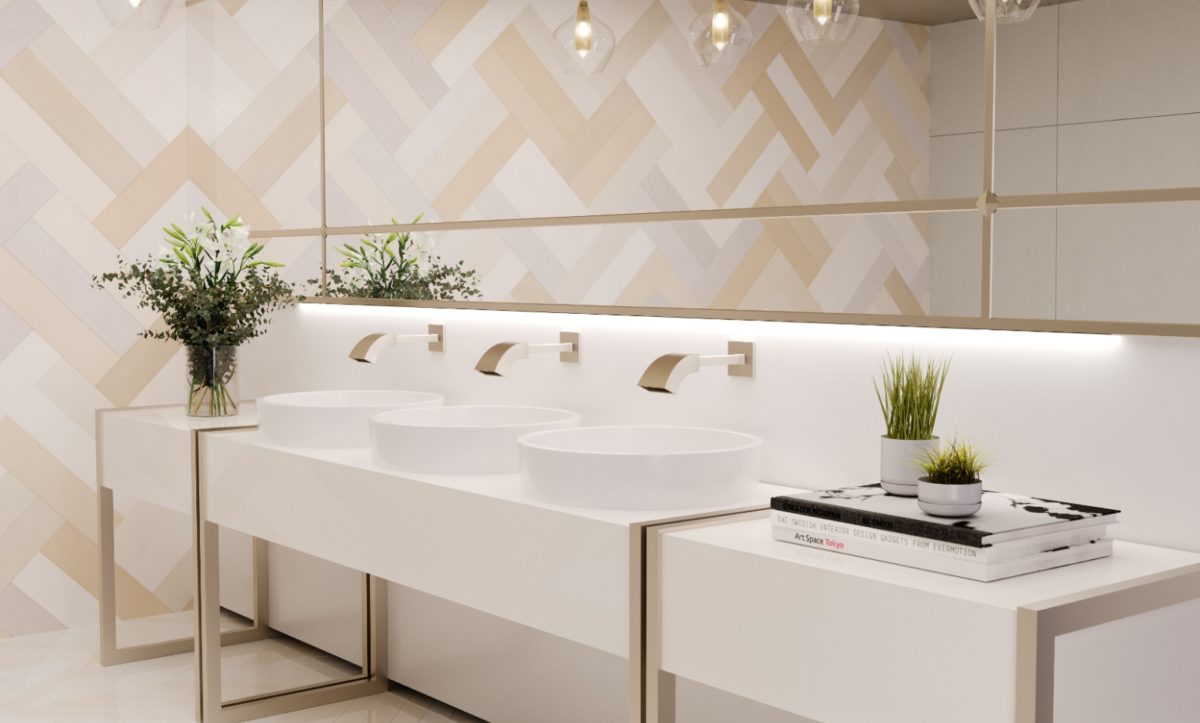 Picture of Bathroom Countertops with Cambria Quartz Weybourne
