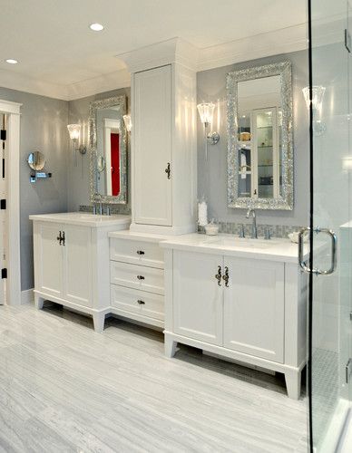 Yukon Blanco Silestone Quartz Bathroom